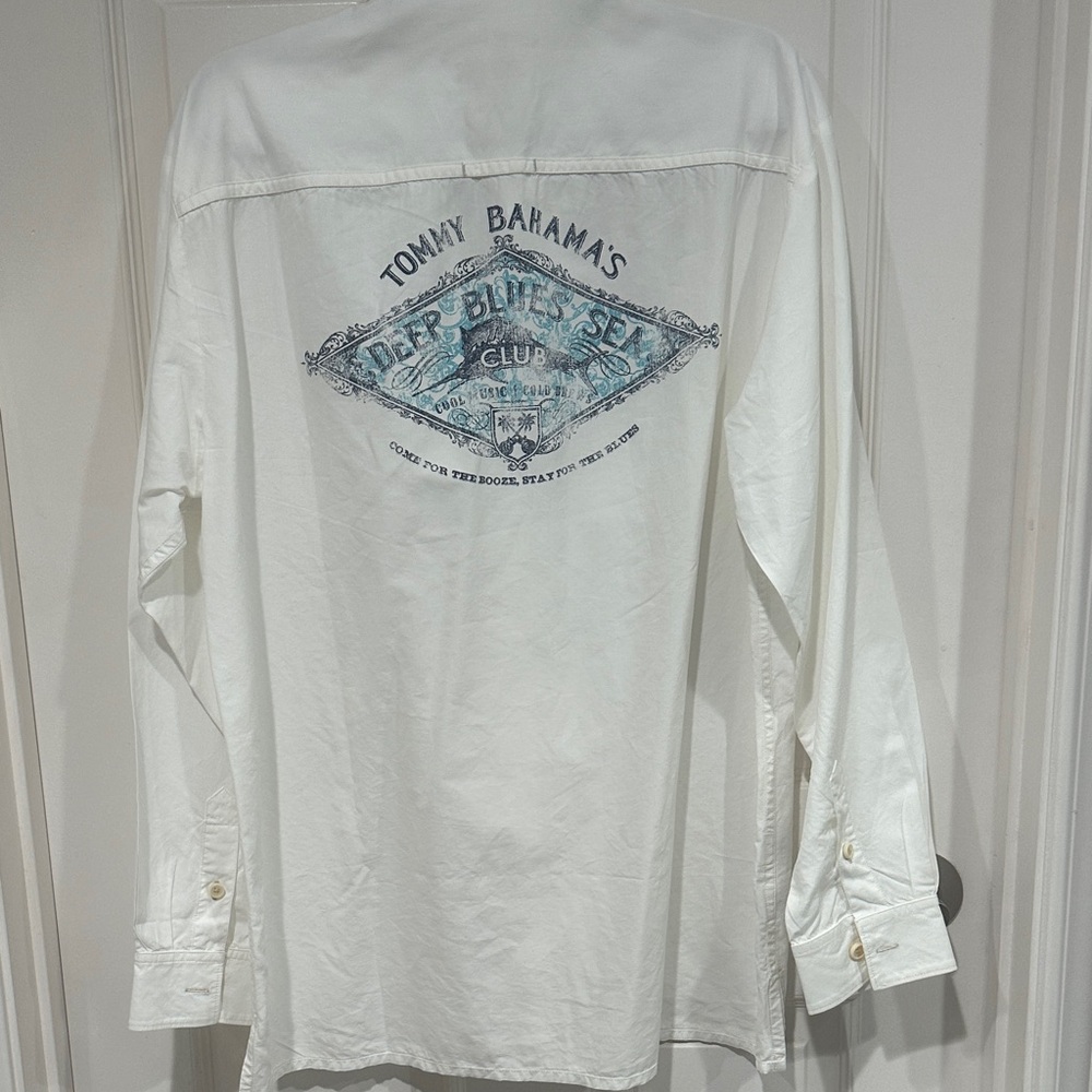 Tommy Bahama long sleeve button up shirt.